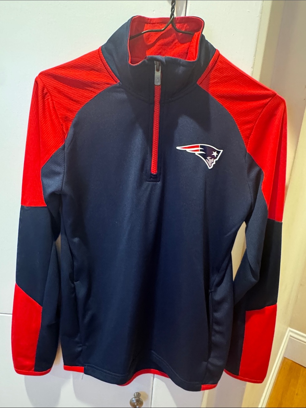 New England Patriots Quarter-Zip Pullover